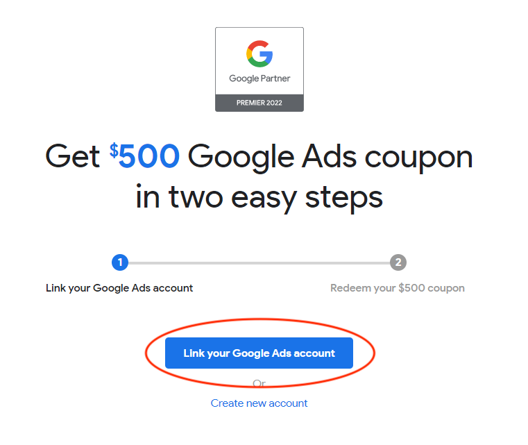 google ads credits for startup