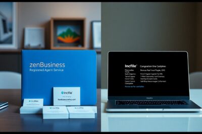 ZenBusiness vs Incfile for Registered Agent Services with Features