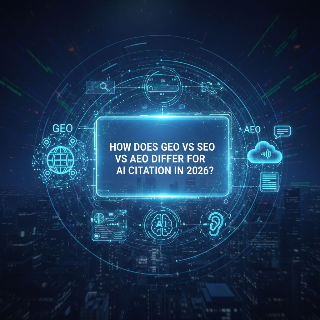 How Does GEO vs SEO vs AEO Differ for AI Citation in 2026?