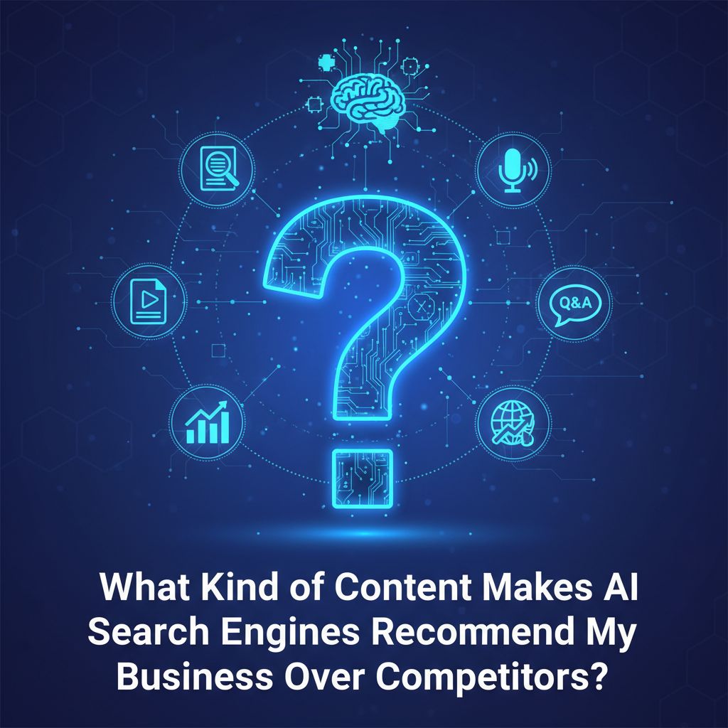 What Kind of Content Makes AI Search Engines Recommend My Business Over Competitors