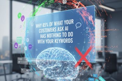 Why 85% of What Your Customers Ask AI Has Nothing to Do With Your Keywords — And What to Do About It