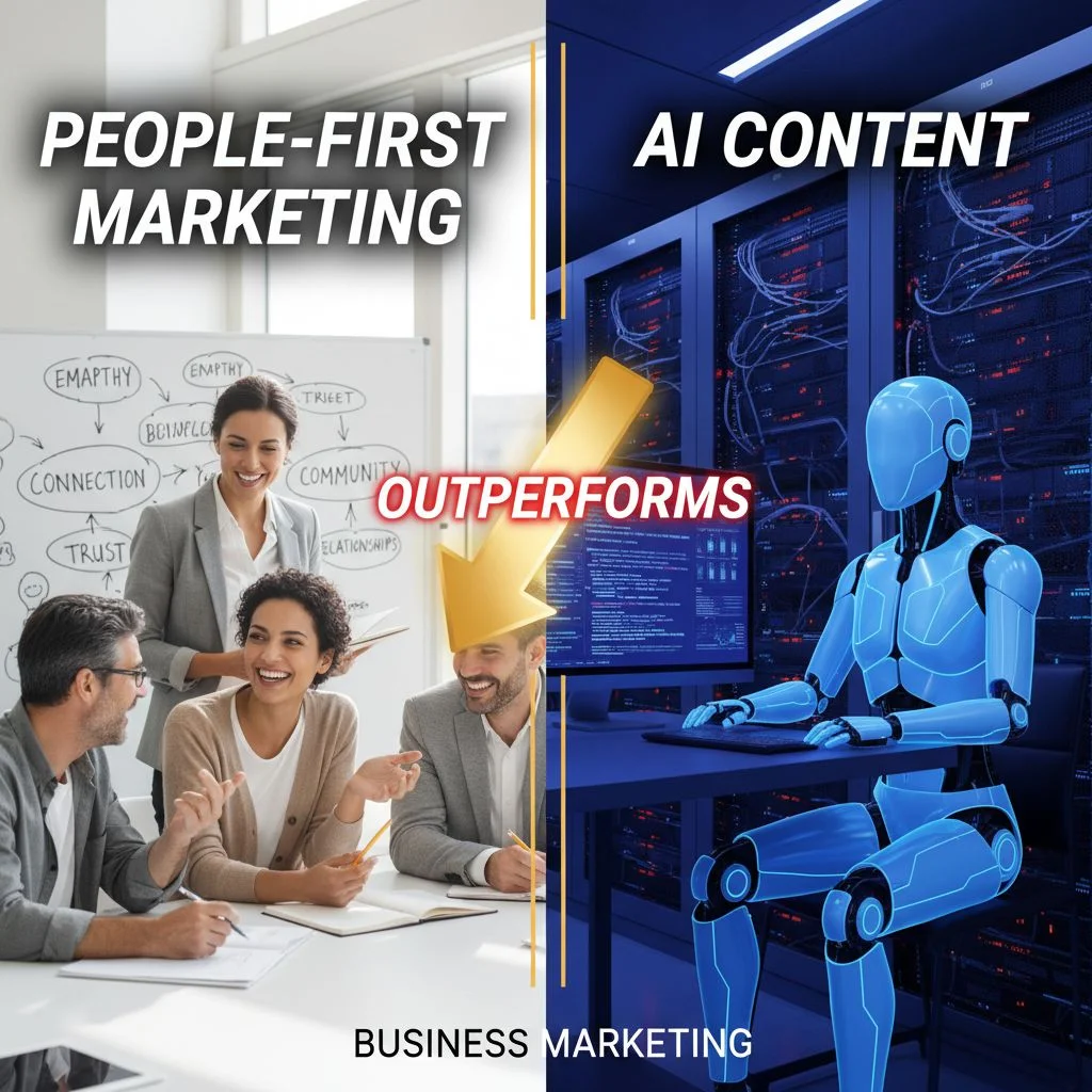 Authentic, People-First Marketing Outperforms AI Content
