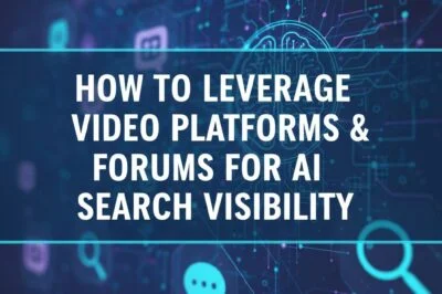 How to Leverage Video Platforms & Forums for AI Search Visibility